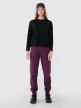Damskie spodnie dresowe joggery 4F 4FWSS25TTROF1013 - fioletowe