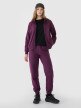 Damskie spodnie dresowe joggery 4F 4FWSS25TTROF1013 - fioletowe