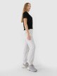 Damskie spodnie dresowe joggery 4F 4FWSS25TTROF1013 - szare