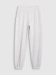 Damskie spodnie dresowe joggery 4F 4FWSS25TTROF1013 - szare