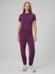  4F Damskie spodnie dresowe joggery 4F 4FWSS26TTROF1410  fioletowe Fioletowy