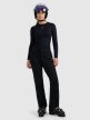 mini: Damskie spodnie narciarskie softshell 4F 4FWAW25TFTRF0943 - czarne (6)