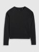 Dziewczęcy longsleeve bez nadruku 4F 4FJRAW25TLONF603 - biały