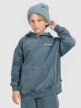 4F JUNIOR Chłopięca bluza nierozpinana z kapturem 4F 4FJRAW25TSWSM2344  turkusowa Turkusowy