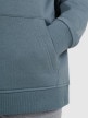 Chłopięca bluza nierozpinana z kapturem 4F 4FJRAW25TSWSM2414 - turkusowa