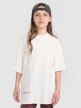 Dziewczęcy t-shirt oversize z nadrukiem 4F 4FJRAW25TTSHF3187 - biały