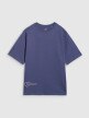 mini: Dziewczęcy t-shirt oversize z nadrukiem 4F 4FJRAW25TTSHF3187 - granatowy (7)