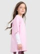 mini: Dziewczęcy t-shirt oversize z nadrukiem 4F 4FJRAW25TTSHF3187 - różowy (3)