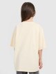 mini: Dziewczęcy t-shirt oversize z nadrukiem 4F 4FJRAW25TTSHF3197 - beżowy (5)