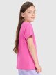 mini: Dziewczęcy t-shirt z nadrukiem 4F 4FJRAW25TTSHF3198 - różowy (4)