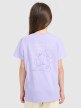 mini: Dziewczęcy t-shirt z nadrukiem 4F 4FJRAW25TTSHF3199 - fioletowy (5)