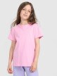 Dziewczęcy t-shirt z nadrukiem 4F 4FJRAW25TTSHF3199 - różowy