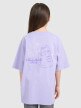mini: Dziewczęcy t-shirt oversize z nadrukiem 4F 4FJRAW25TTSHF3200 - fioletowy (5)