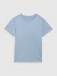 Dziewczęcy t-shirt bez nadruku 4F 4FJRAW25TTSHF3233 - niebieski