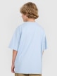 Chłopięcy t-shirt oversize z nadrukiem 4F 4FJRAW25TTSHM3206 - niebieski