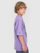 mini: Chłopięcy t-shirt oversize z nadrukiem 4F 4FJRAW25TTSHM3207 - fioletowy (3)