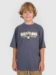 Chłopięcy t-shirt oversize z nadrukiem 4F 4FJRAW25TTSHM3209 - szary