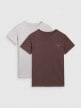 Dziecięcy t-shirt (2-pack) 4F 4FJRAW25TTSHU3157 - multikolor