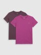 Dziecięcy t-shirt (2-pack) 4F 4FJRAW25TTSHU3157 - multikolor