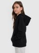 mini: Dziewczęca bluza nierozpinana z kapturem 4F 4FJRMM00TSWSF2465 - czarna (4)