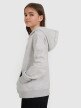 mini: Dziewczęca bluza nierozpinana z kapturem 4F 4FJRMM00TSWSF2465 - szara (3)