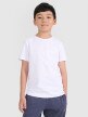 mini: Chłopięcy t-shirt bez nadruku 4F 4FJRMM00TTSHM3254 - biały (1)