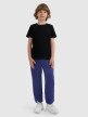 mini: Chłopięcy t-shirt bez nadruku 4F 4FJRMM00TTSHM3254 - czarny (4)