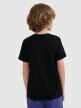 mini: Chłopięcy t-shirt bez nadruku 4F 4FJRMM00TTSHM3254 - czarny (5)