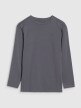 Chłopięcy longsleeve z nadrukiem 4F 4FJRSS25TLONM538 - szary