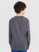 Chłopięcy longsleeve z nadrukiem 4F 4FJRSS25TLONM538 - szary
