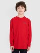 Chłopięcy longsleeve z nadrukiem 4F 4FJRSS25TLONM538 - czerwony