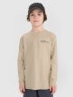 4F JUNIOR Chłopięcy longsleeve z nadrukiem 4F 4FJRSS25TLONM538  beżowy Beżowy