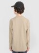 Chłopięcy longsleeve z nadrukiem 4F 4FJRSS25TLONM538 - beżowy