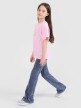 Dziewczęce legginsy dzianinowe 4F 4FJRSS25TTIGF256 - granatowe
