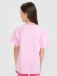 Dziewczęcy t-shirt z nadrukiem 4F 4FJRSS25TTSHF2644 - różowy