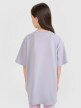 Dziewczęcy t-shirt z nadrukiem 4F 4FJRSS25TTSHF2646 - szary