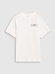 Chłopięcy t-shirt z nadrukiem 4F 4FJRSS25TTSHM2640 - biały