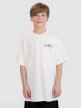 4F JUNIOR Chłopięcy tshirt z nadrukiem 4F 4FJRSS25TTSHM2640  biały Biały
