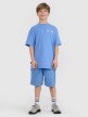 Chłopięcy t-shirt z nadrukiem 4F 4FJRSS25TTSHM2640 - niebieski