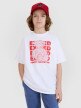 4F JUNIOR Chłopięcy tshirt z nadrukiem 4F 4FJRSS25TTSHM2819  biały Biały