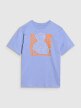 Chłopięcy t-shirt z nadrukiem 4F 4FJRSS25TTSHM2819 - niebieski