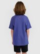 Chłopięcy t-shirt z nadrukiem 4F 4FJRSS25TTSHM2819 - fioletowy