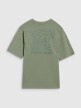 Chłopięcy t-shirt z nadrukiem 4FJRSS25TTSHM2866 - zielony 
