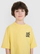 Chłopięcy t-shirt z nadrukiem 4FJRSS25TTSHM2866 - żółty