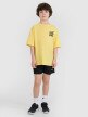 Chłopięcy t-shirt z nadrukiem 4FJRSS25TTSHM2866 - żółty
