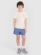 Chłopięcy t-shirt z nadrukiem 4F 4FJRSS25TTSHM2868 - biały