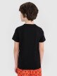 Chłopięcy t-shirt z nadrukiem 4F 4FJRSS25TTSHM2869 - czarny