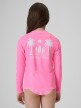 mini: Dziewczęcy longsleeve do pływania UPF50+ 4F 4FJRSS26TFLOF697 - różowy (5)