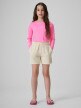 mini: Dziewczęcy longsleeve do pływania UPF50+ 4F 4FJRSS26TFLOF697 - różowy (2)