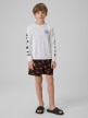 mini: Chłopięcy longsleeve do pływania UPF50+ 4F 4FJRSS26TFLOM696 - biały (5)